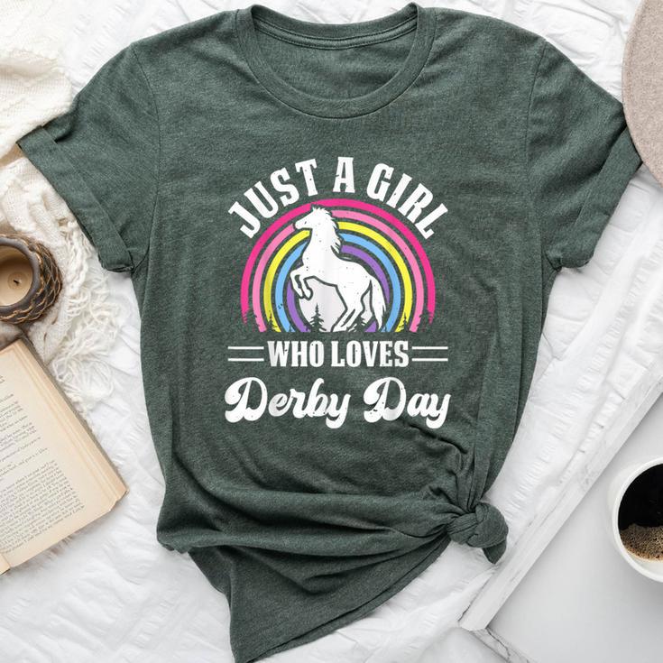 Just A Girl Who Loves Derby Day Derby Day 2024 Girl Bella Canvas T-shirt