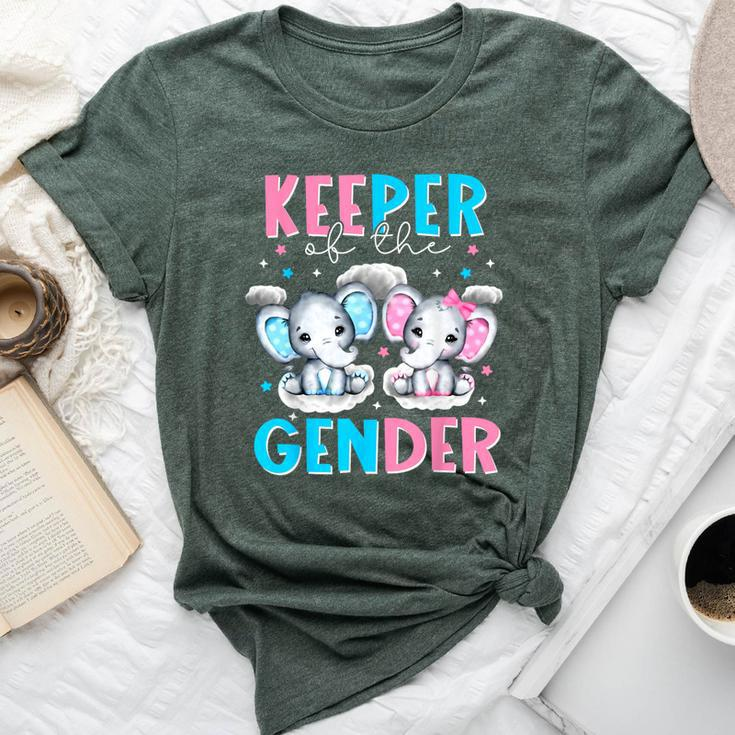 Keeper Of The Gender Boy Or Girl Elephant Gender Reveal Bella Canvas T-shirt