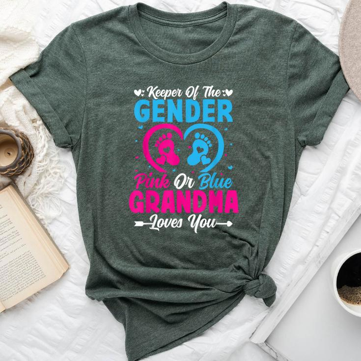 Keeper Of The Gender Grandma Loves You Baby Shower Family Bella Canvas T-shirt