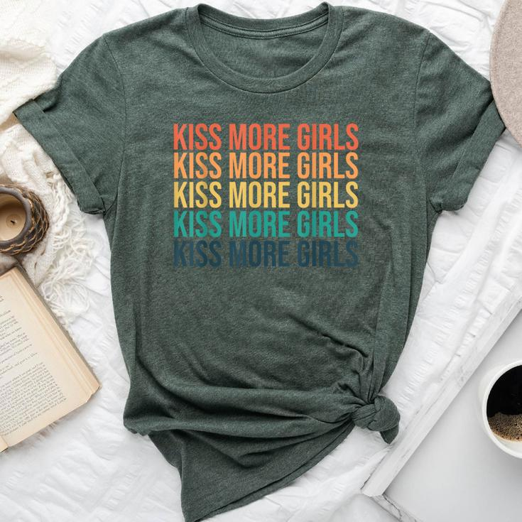 Kiss More Girls Gay Lesbian Pride Lgbt Rainbow Feminist Bella Canvas T-shirt