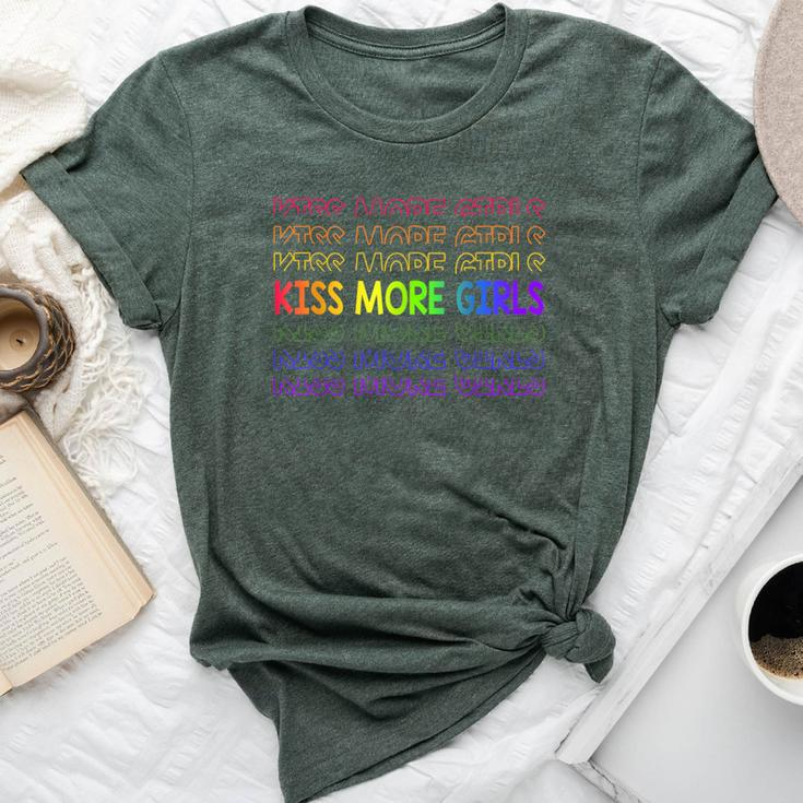 Kiss More Girls Rainbow Gay Pride Lgbt Month Bella Canvas T-shirt