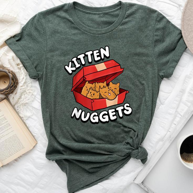 Kitten Nuggets Fried Chicken Lover Foodie Cute Cat Bella Canvas T-shirt