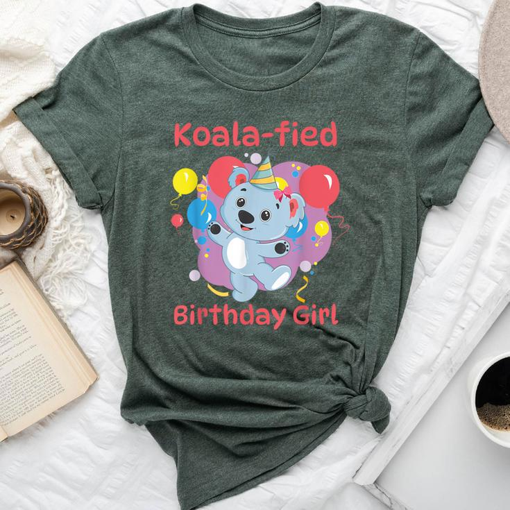 Koalafied Birthday Girl Koala Bear Birthday Party Cute Bella Canvas T-shirt
