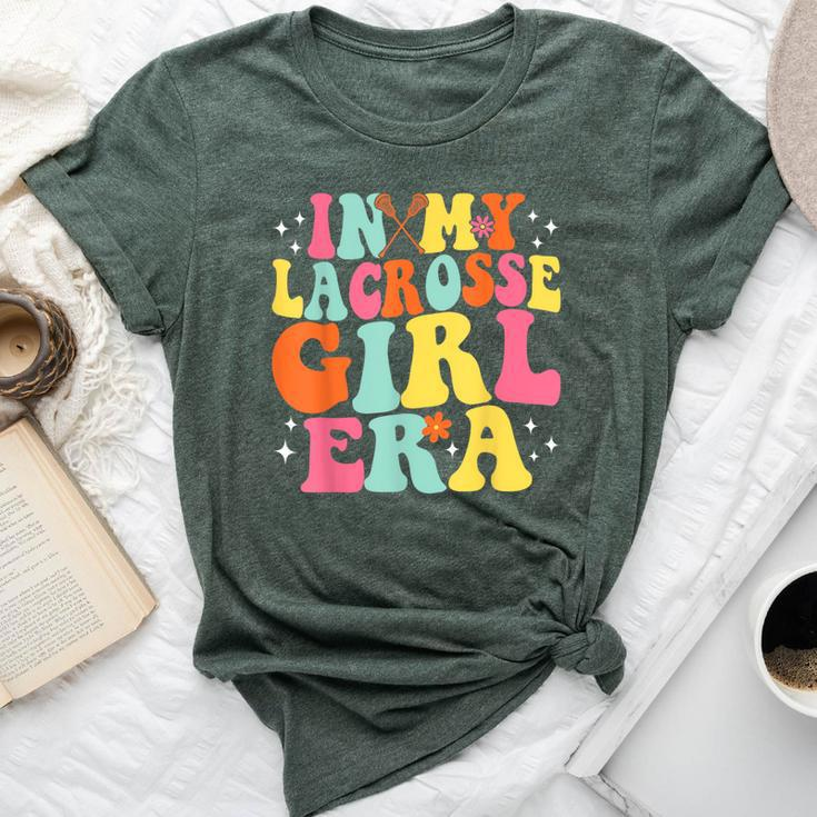 In My Lacrosse Girl Era Retro Game Day Groovy Bella Canvas T-shirt