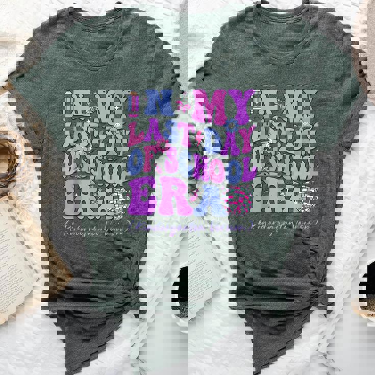 In My Last Day Of School Era Groovy Kindergarten Version Bella Canvas T-shirt