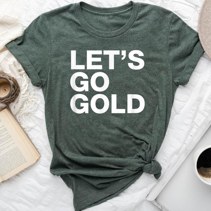 Let's Go Gold Saying Sports Team Mom Dad Humor Bella Canvas T-shirt