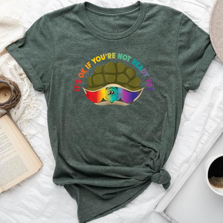 Lgbt Pride Rainbow It's Ok If You're Not Ready Yet Bella Canvas T-shirt