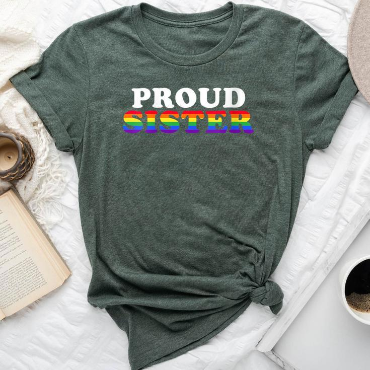 Lgbtq Proud Sister Gay Pride Lgbt Ally Sibling Family Bella Canvas T-shirt