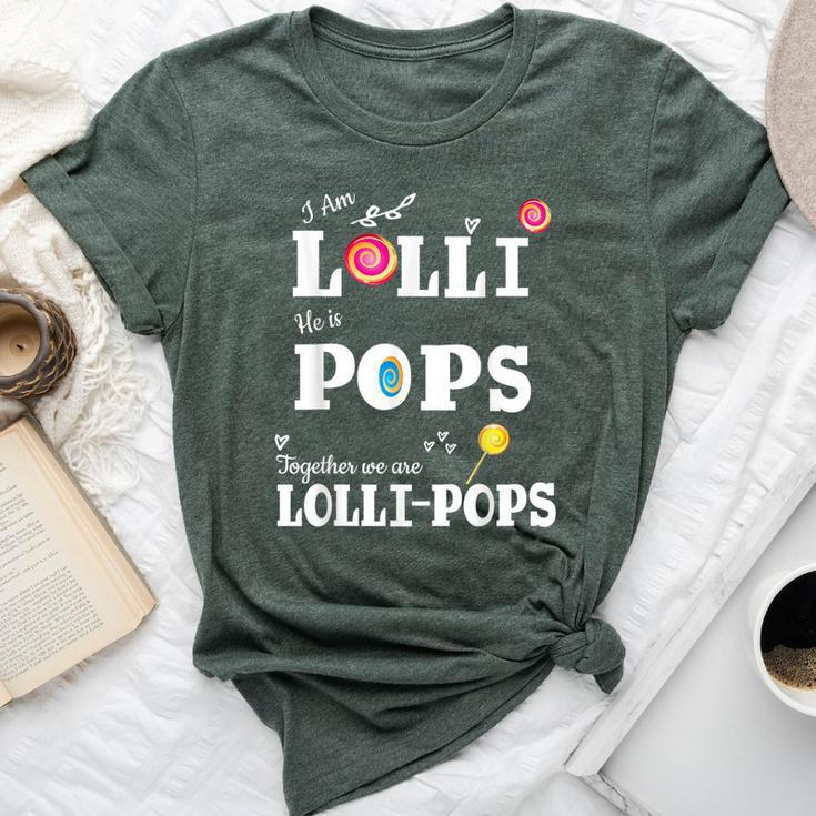 Lolli Pops Lollipops Grandmother Grandfather Couples Bella Canvas T-shirt