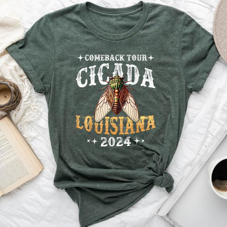 Louisiana 2024 Cicada Comeback Tour Vintage Bug & Women Bella Canvas T-shirt