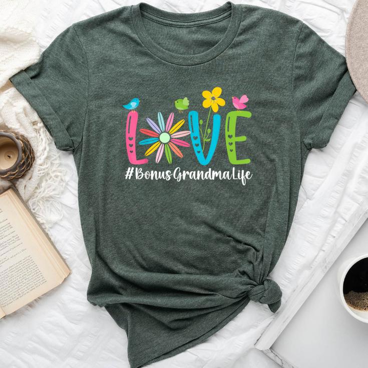 Love Bonus Grandma Life Bonus Grandmother Step Grandma Bella Canvas T-shirt