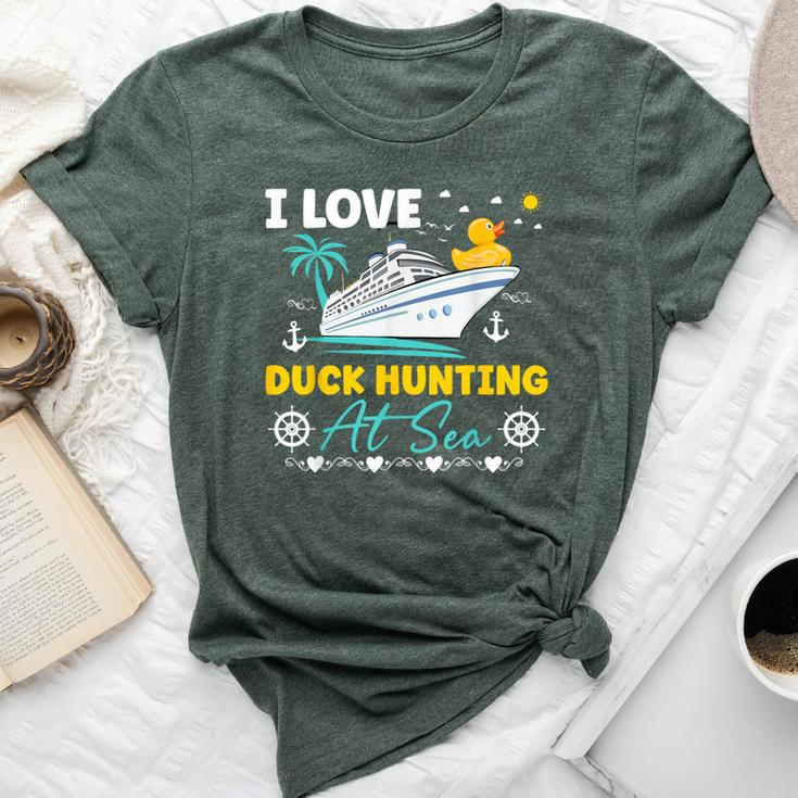 I Love Duck Hunting At Sea Cruise Ship Rubber Duck Bella Canvas T-shirt