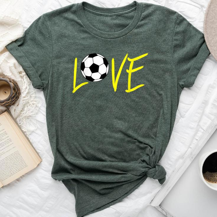 Love Crazy Soccer Mom Life Christmas For Women Bella Canvas T-shirt