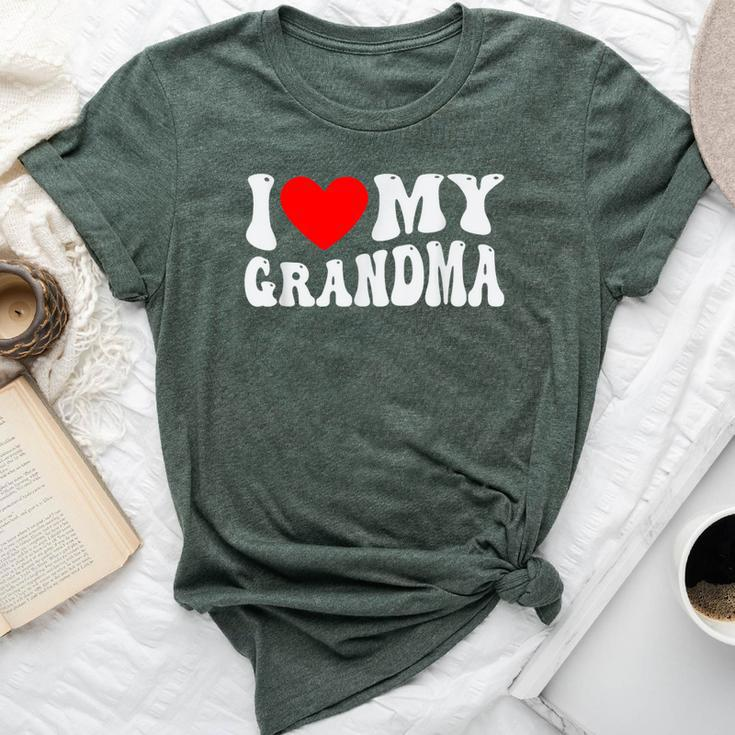 I Love My Grandma I Heart My Grandma Bella Canvas T-shirt