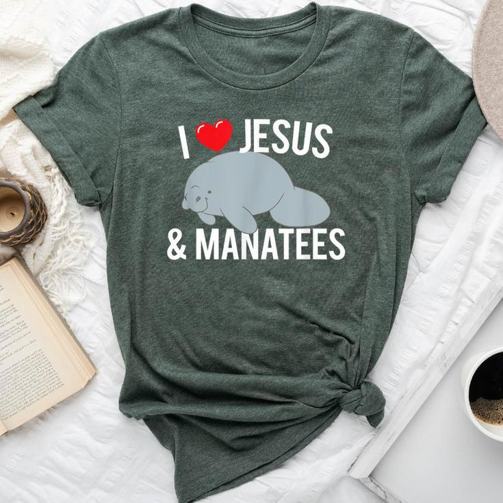 I Love Jesus And Mana Cute Christian Mana T Bella Canvas T-shirt