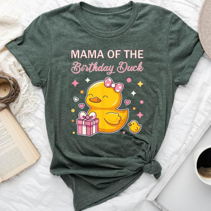 Mama Of The Birthday Duck Christmas Anime Party Outfit Bella Canvas T-shirt