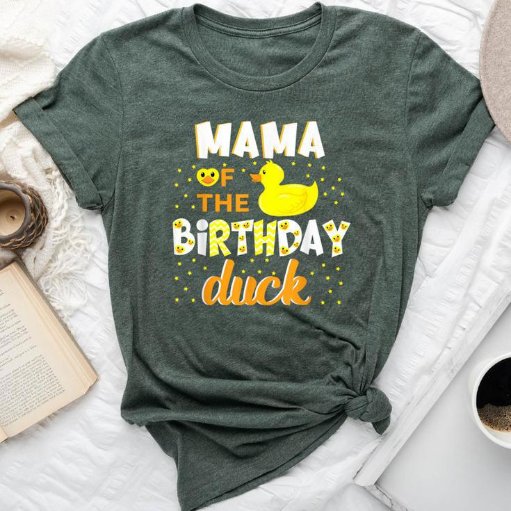 Mama Of The Birthday Duck Yellow Duck Birthday Fun Bella Canvas T-shirt