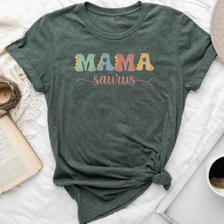 Mamy Saurus Mother's Day Family Matching Mom Dinosaur Moma Bella Canvas T-shirt