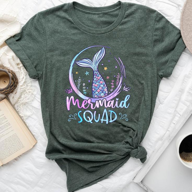 Mermaid Birthday Squad Party Girls Mermaid Bella Canvas T-shirt