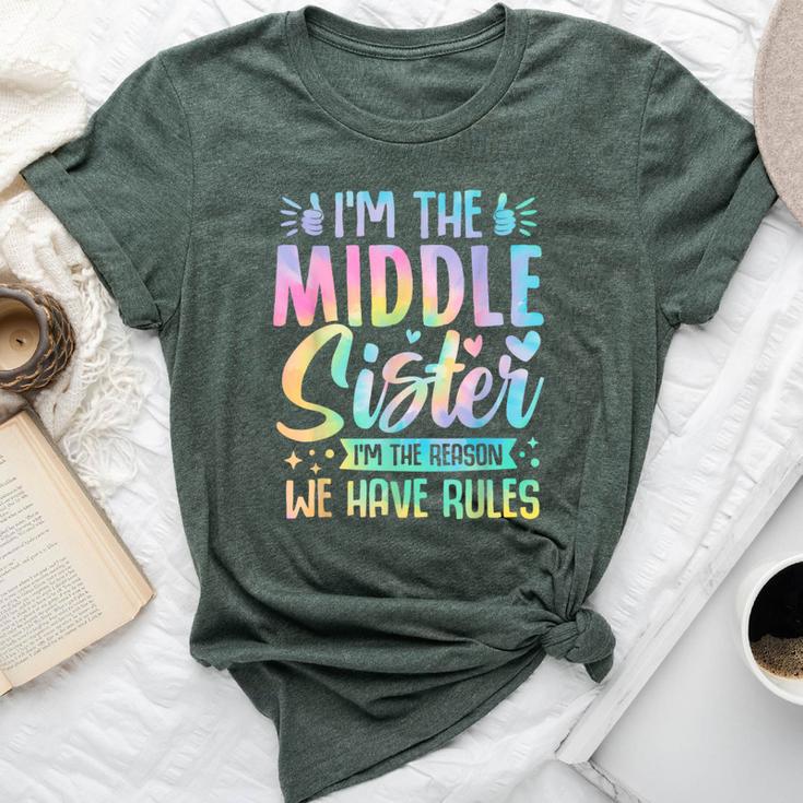 Middle Sister I'm The Reason We Have Rules Matching Bella Canvas T-shirt