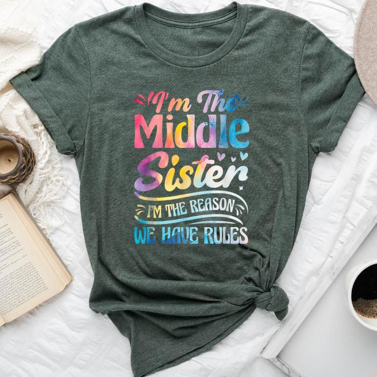 Middle Sister I'm The Reason We Have Rules Matching Bella Canvas T-shirt