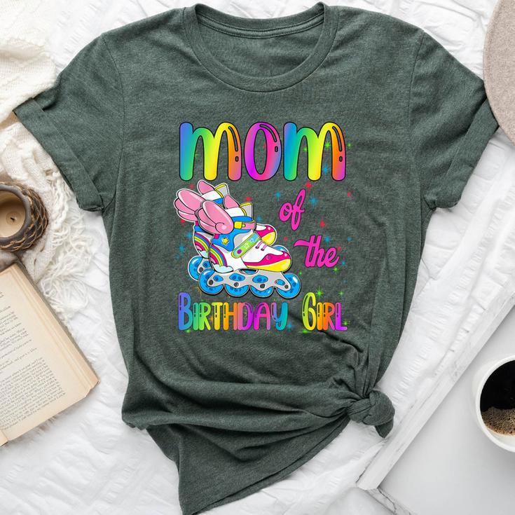 Mom Of The Birthday Girl Rolling Skate Family Party Bella Canvas T-shirt