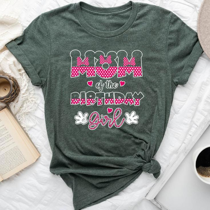 Mom And Dad Of The Birthday Girl Mouse Family Matching Bella Canvas T-shirt