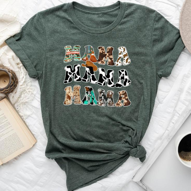 Mom And Dad Mama Birthday Boy Cow Family Matching Bella Canvas T-shirt