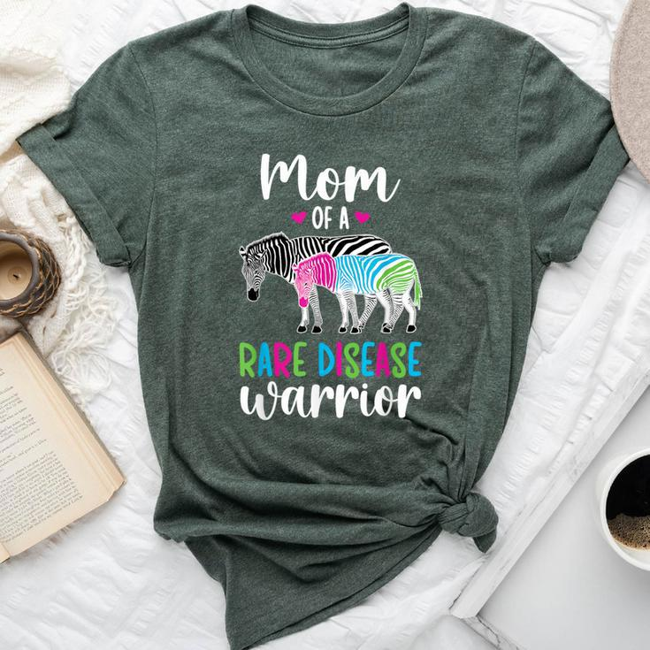 Mom Of A Rare Disease Warrior Mom Rare Disease Awareness Bella Canvas T-shirt