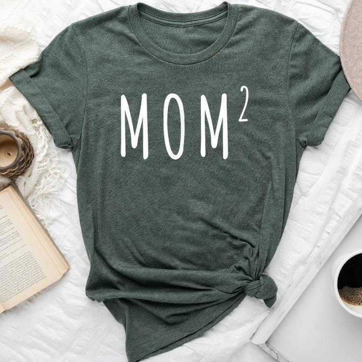 Mom Squared Mother Of Two Mom Of Twins Bella Canvas T-shirt