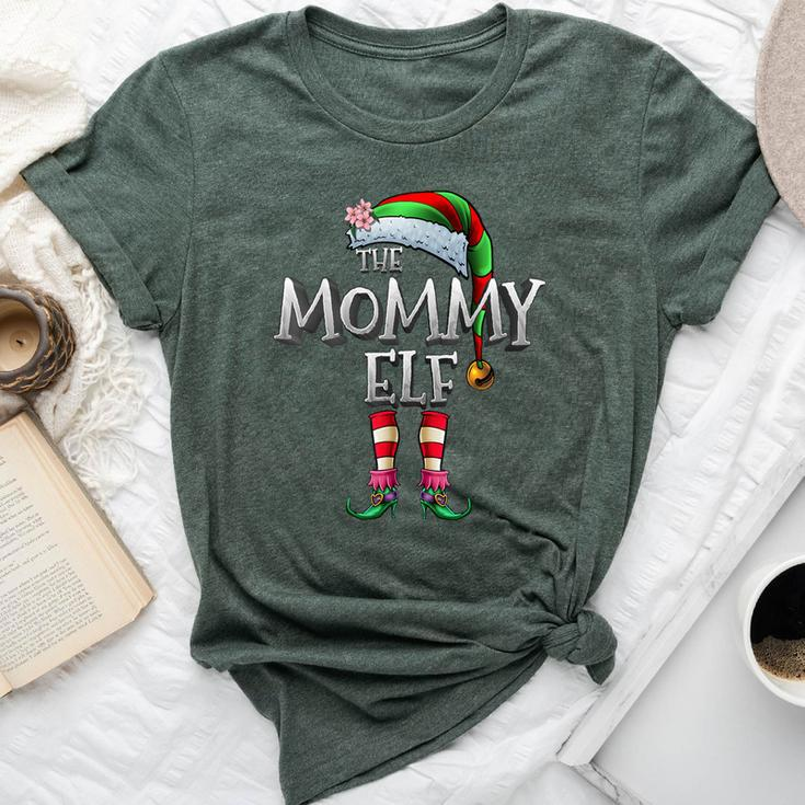 The Mommy Elf Matching Family Christmas Elf Mom Bella Canvas T-shirt