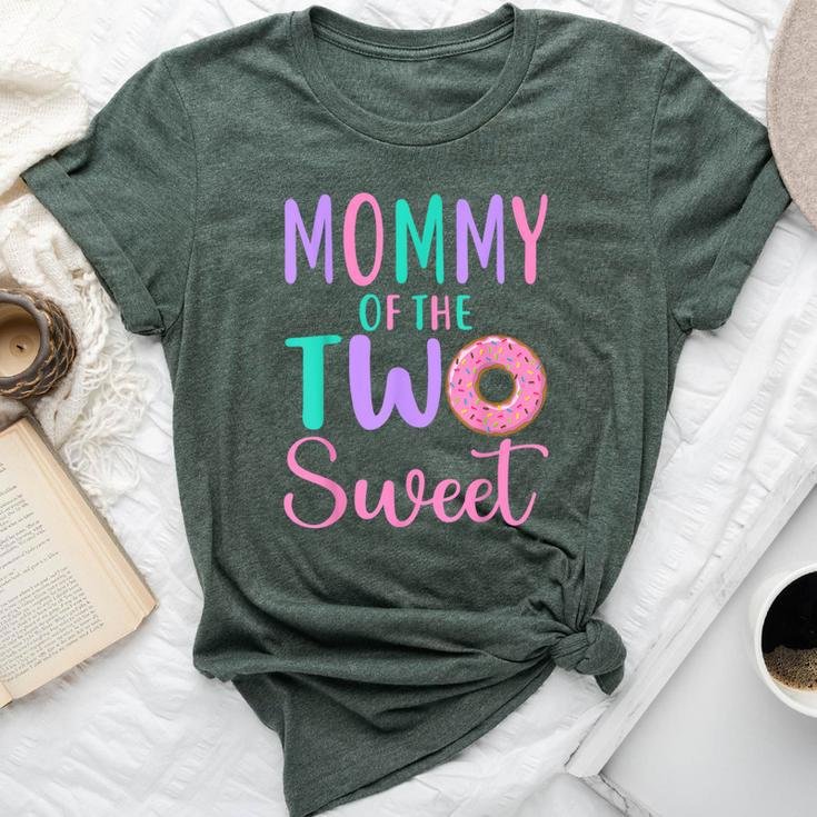 Mommy Of The Two Sweet Mom 2Nd Birthday Girl Donut Party Bella Canvas T-shirt