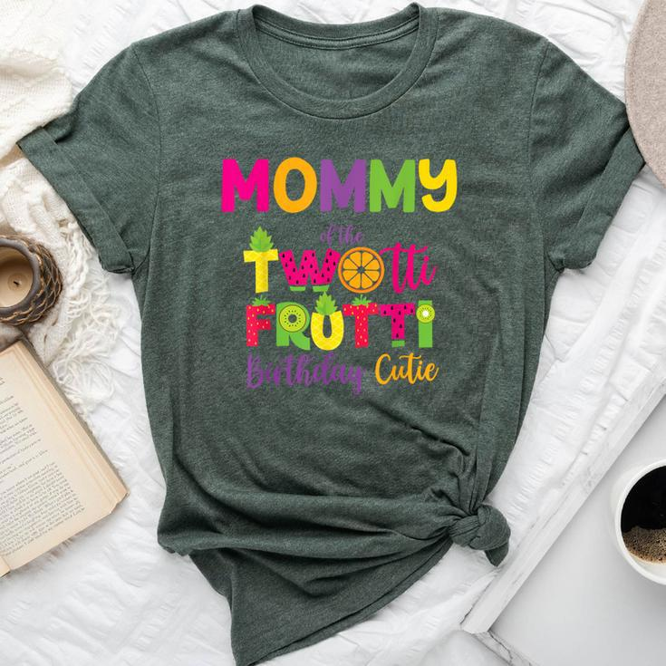 Mommy Of The Twotti Frutti Mom Birthday Party Fruit Bella Canvas T-shirt