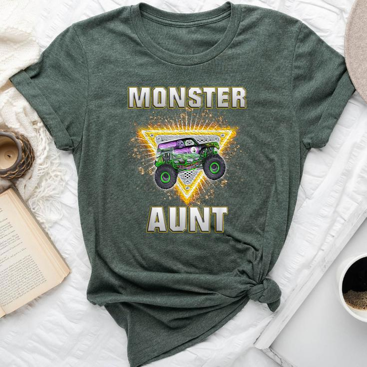 Monster Truck Aunt Retro Vintage Monster Truck Bella Canvas T-shirt