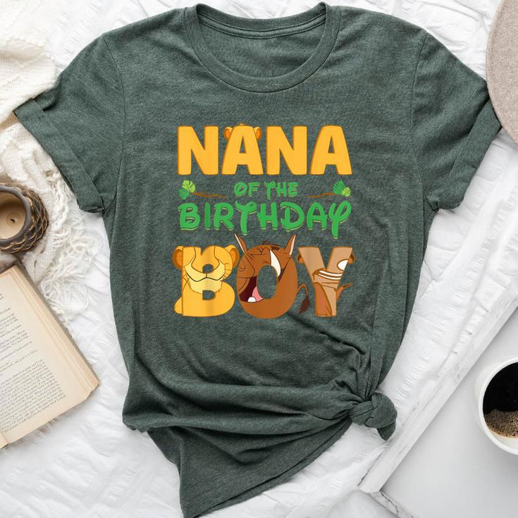 Nana Of The Birthday Boy Lion Family Matching Bella Canvas T-shirt