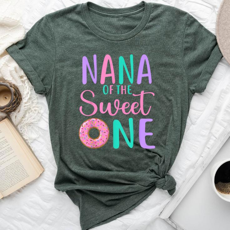 Nana Of The Sweet One Grandma 1St Birthday Girl Donut Party Bella Canvas T-shirt