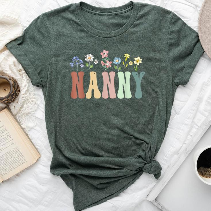 Nanny Wildflower Floral Nanny Bella Canvas T-shirt