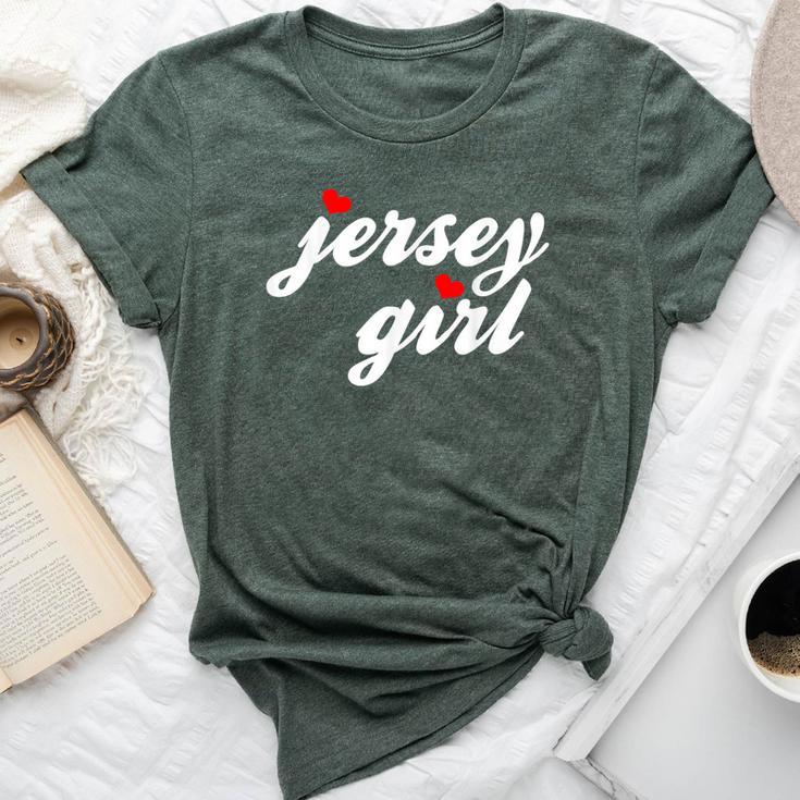 New Jersey Heart Jersey Girl Cute New Jersey Home Pride Bella Canvas T-shirt