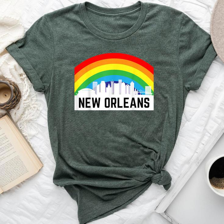 New Orleans Pride Lgbtq Rainbow Skyline Bella Canvas T-shirt