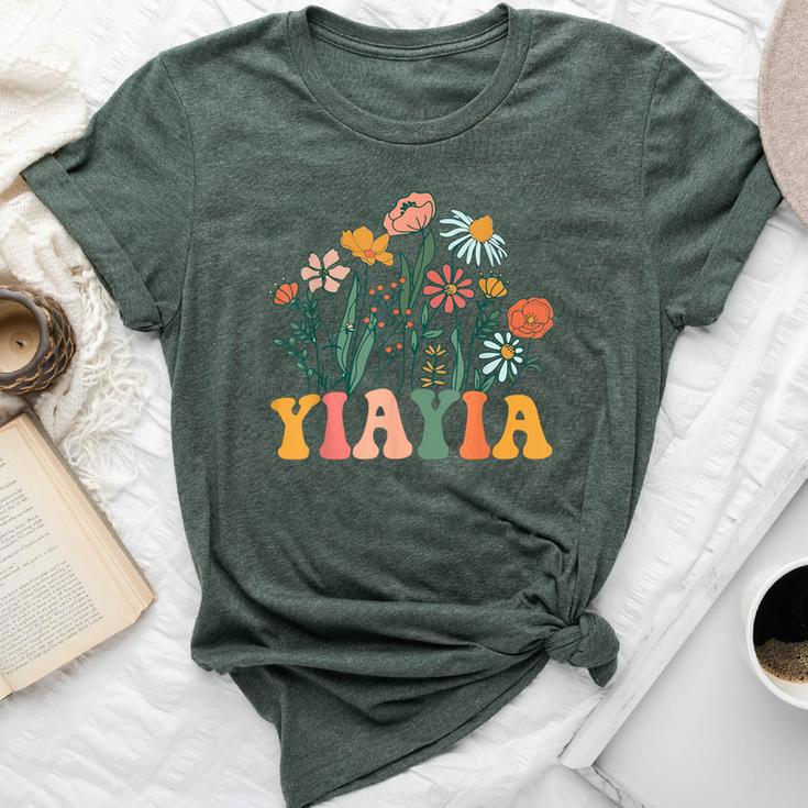New Yiayia Wildflower First Birthday & Baby Shower Bella Canvas T-shirt