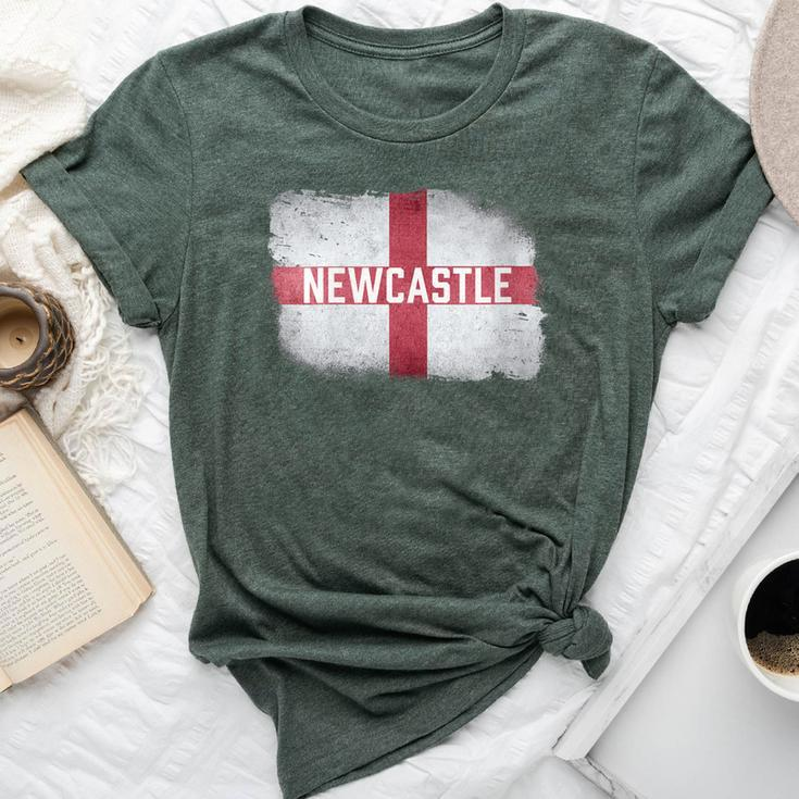 Newcastle St George's Cross England Flag Vintage Souvenir Bella Canvas T-shirt