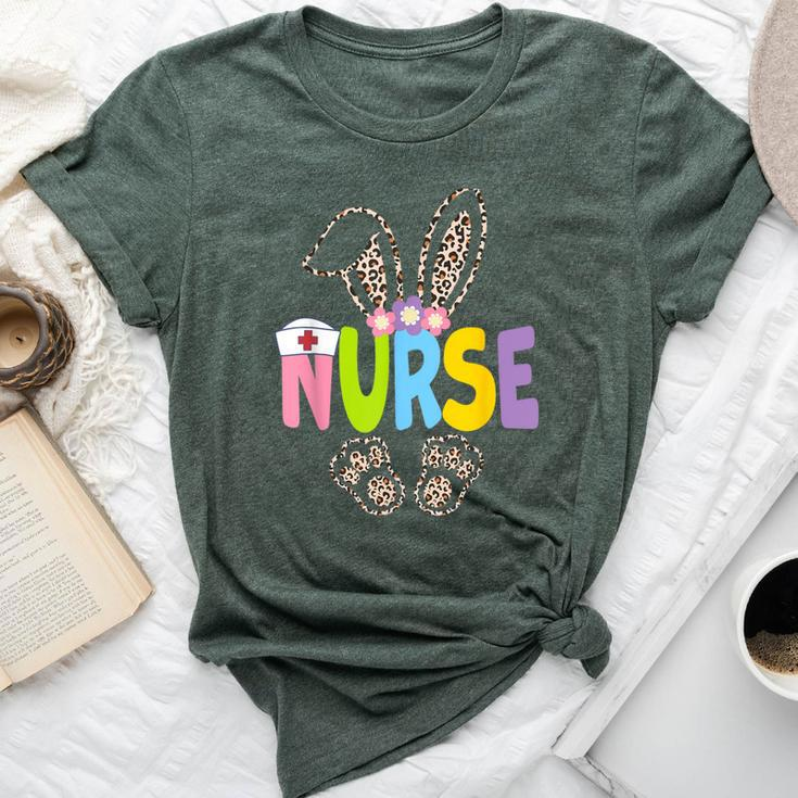 Nurse Bunny Leopard Easter Nurse Easter Nurse Life Bunny Bella Canvas T-shirt