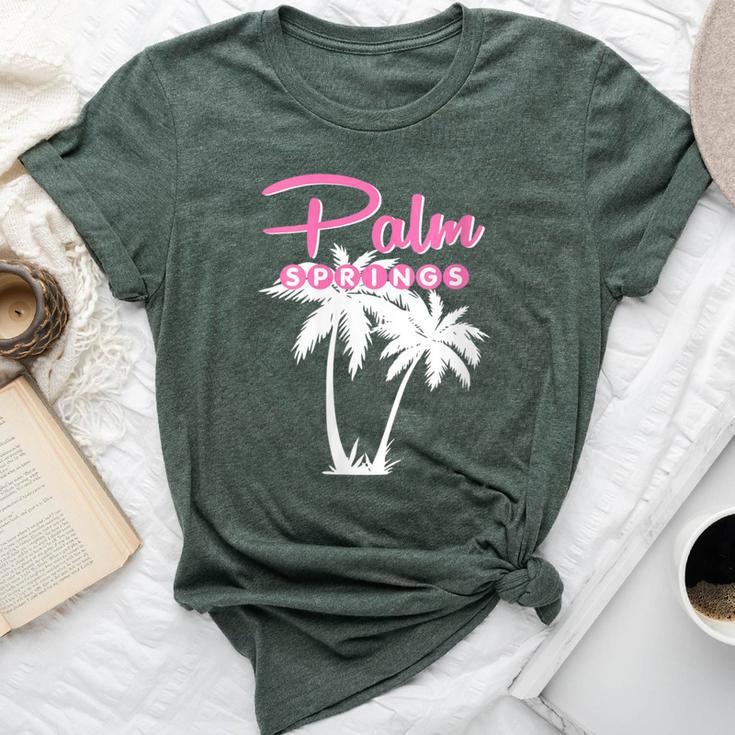 Palm Springs Retro Vintage California Palm Tree Bella Canvas T-shirt