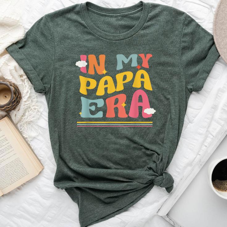 In My Papa Era Father Pun Groovy Dad Matching Family Bella Canvas T-shirt