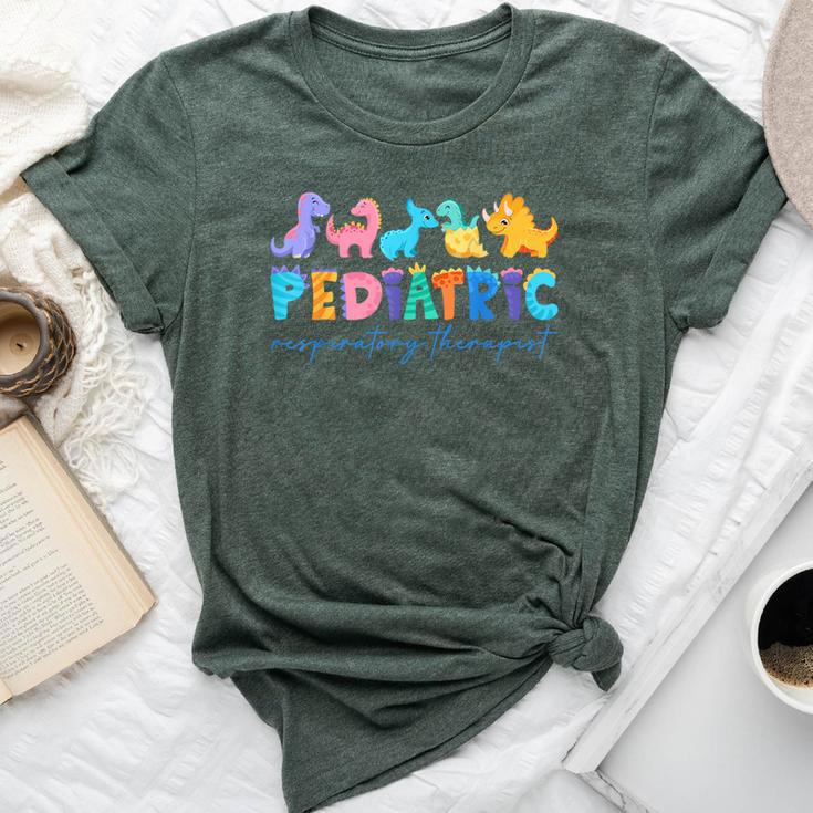 Pediatric Respiratory Therapist Dinosaur Nurse Appreciation Bella Canvas T-shirt