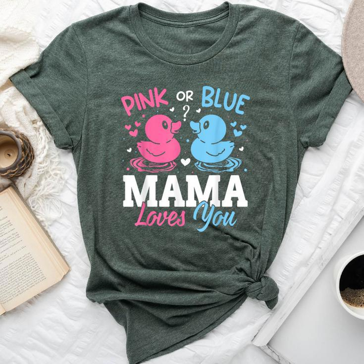 Pink Or Blue Gender Reveal Party Announcement Mama Duck Bella Canvas T-shirt