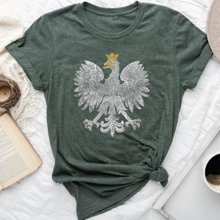 Poland Flag Cool Vintage Polish Eagle Flaga Polska Bella Canvas T-shirt