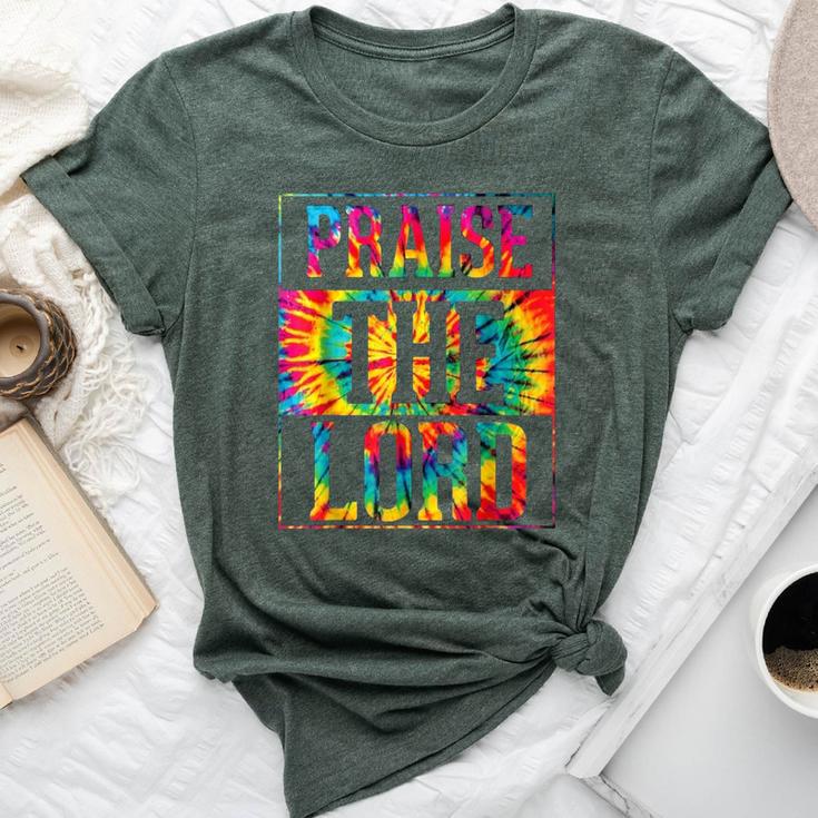 Praise The Lord Christian Faith Tie Dye Cute Christianity Bella Canvas T-shirt