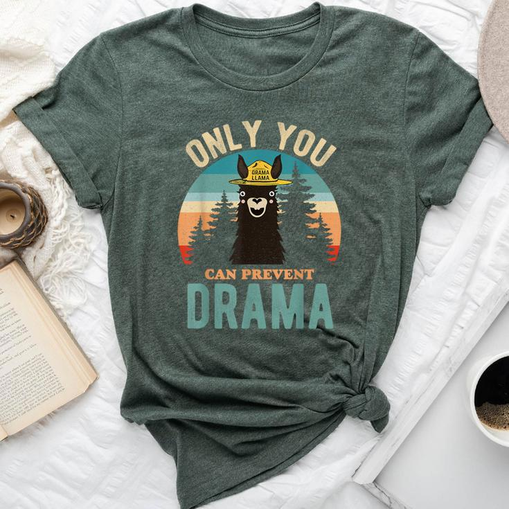 Only You Can Prevent Drama Vintage Llama Graphic Bella Canvas T-shirt