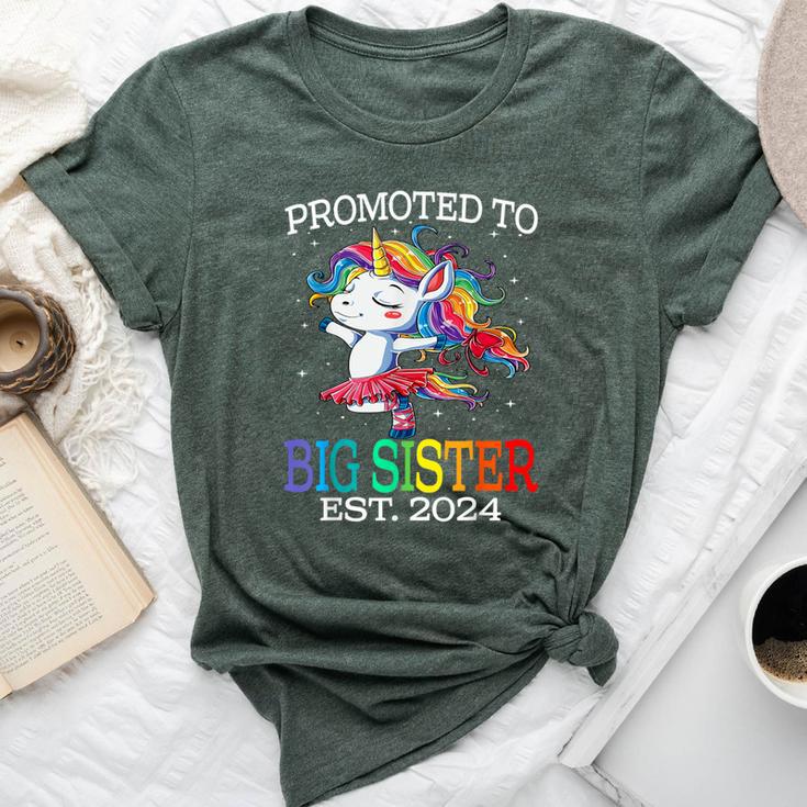 Promoted To Big Sister Est 2024 Unicorn Bella Canvas T-shirt